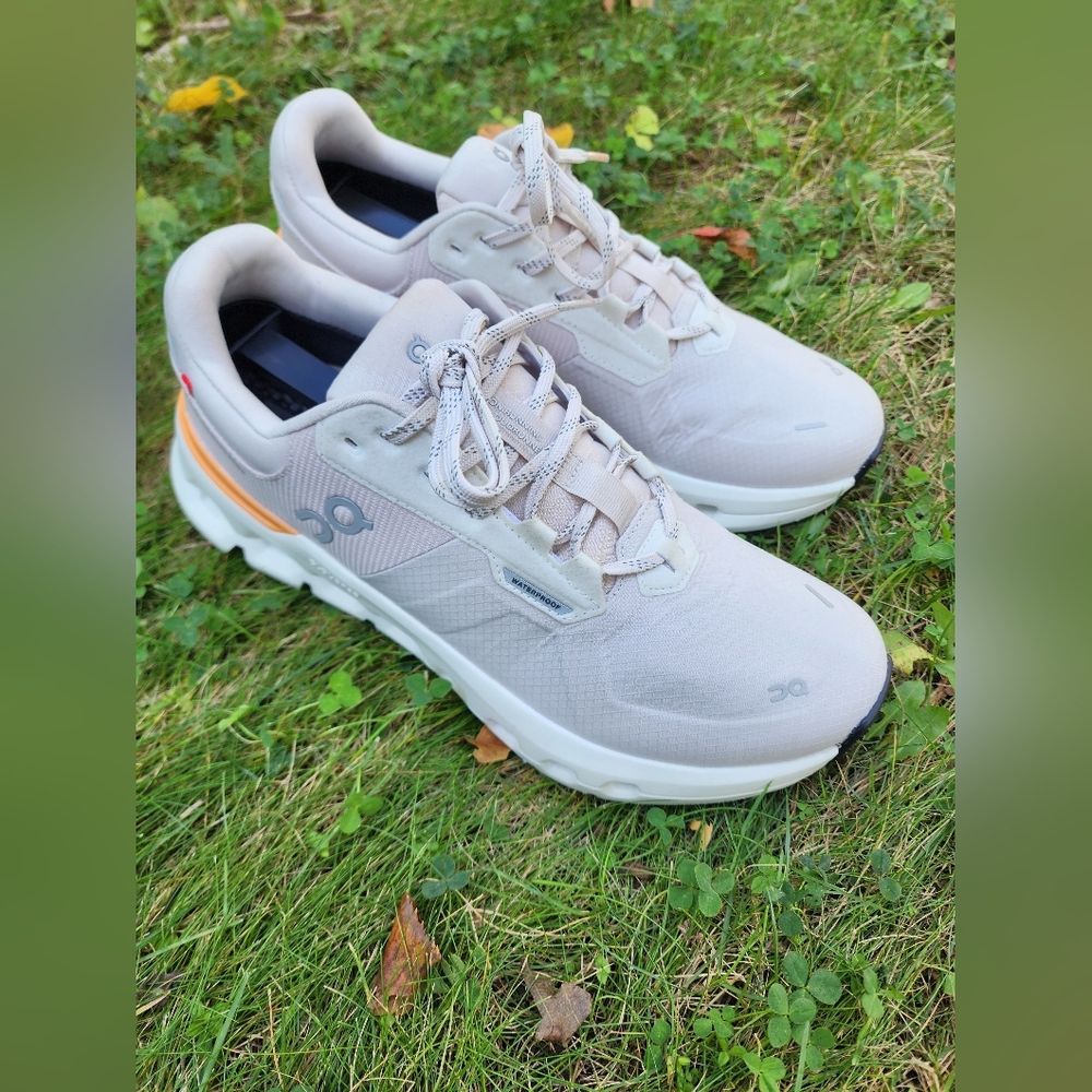 Size 9 - New Women's On Running Cloydrunner Waterproof Wolf/Tangerine - Picture 2 of 9